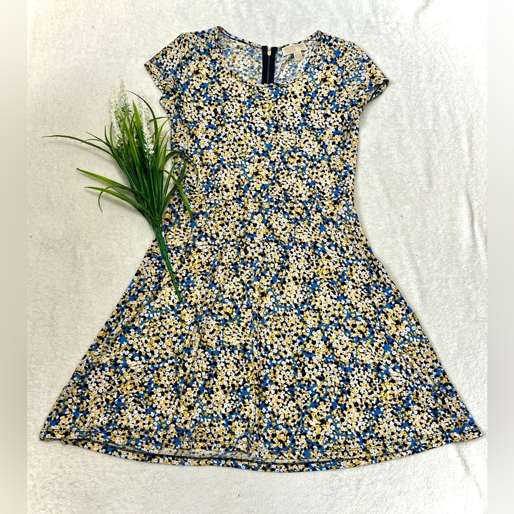 Michael Kors Floral Posey A-Line Dress - Medium